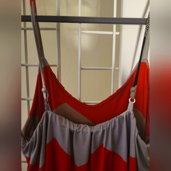 S Twelve Chevron Maxi Dress Size Large - Picture 9 of 10